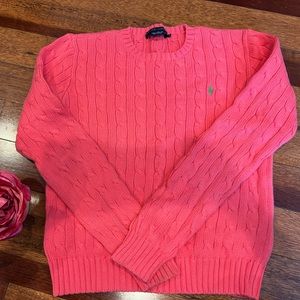 Ralph Lauren cotton cable-knit crew neck sweater